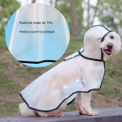 TPU Dog Raincoat for Small Breeds - In Stock